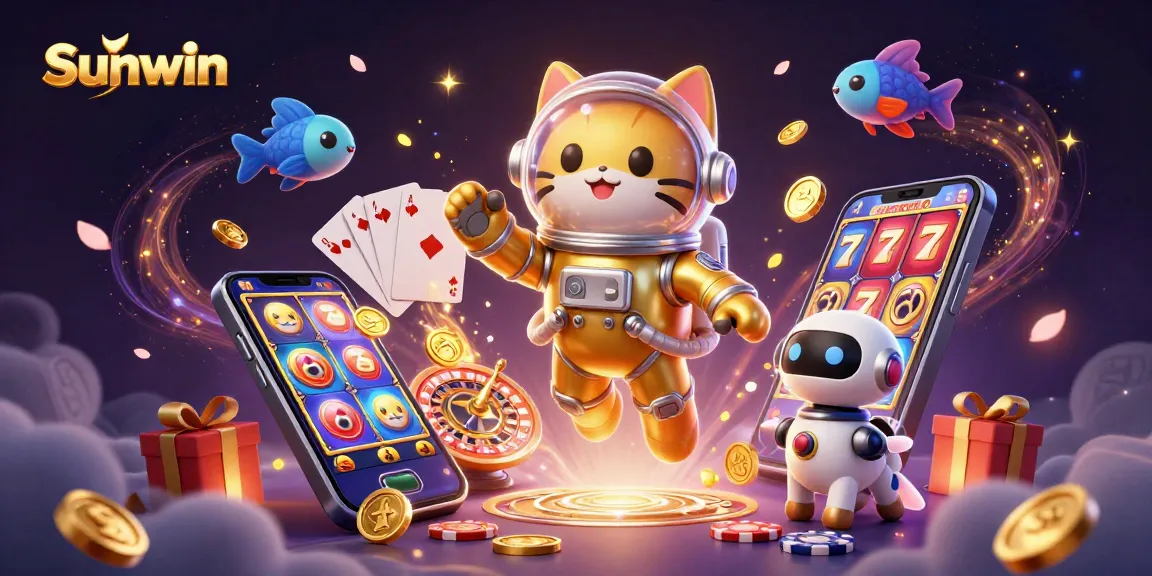 Sunwin offers a thrilling gaming experience showcasing vibrant characters and dynamic gaming elements.
