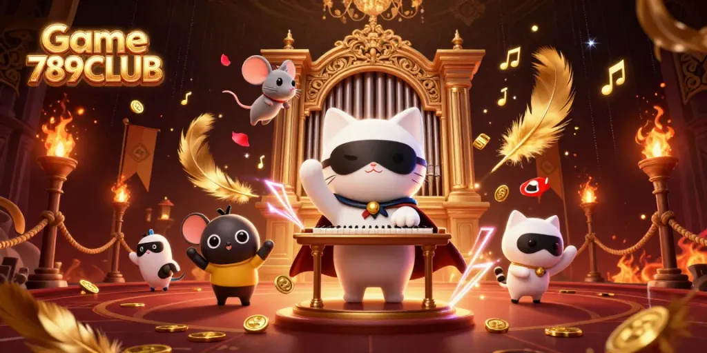 Experience the thrilling action of Game 789CLUB with captivating 3D characters and casino elements.
