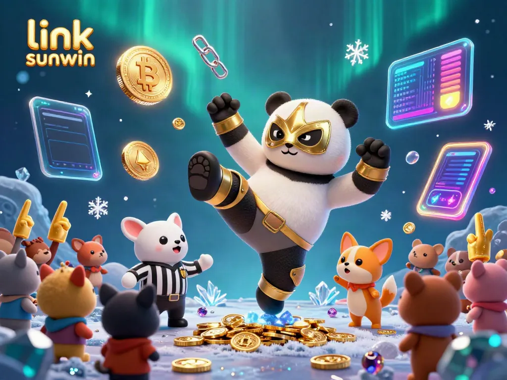 Experience betting thrills with link sunwin in a vibrant 3D casino scene featuring energetic characters.