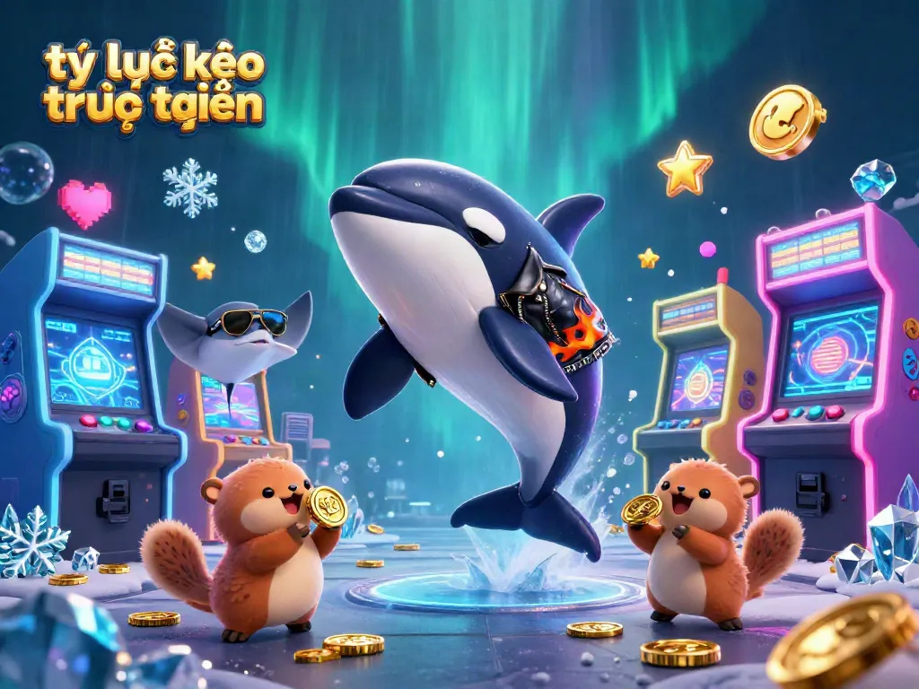 Engage with tỷ lệ kèo trực tuyến featuring dynamic sea creatures in a vibrant casino setting.