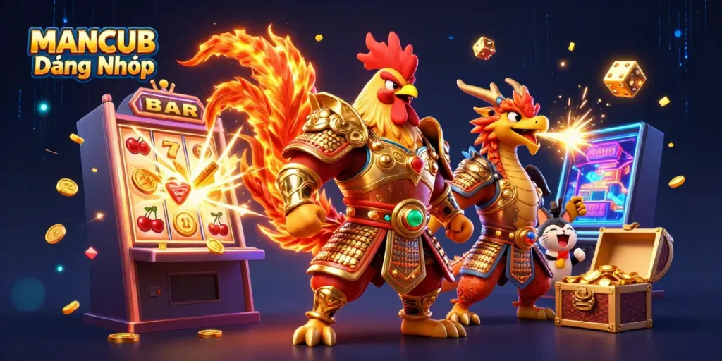 Engage with thrilling games at MANCUB Đăng Nhập featuring vibrant characters and jackpot excitement.