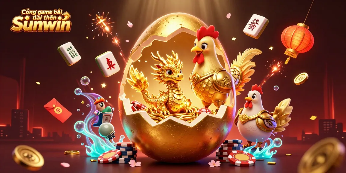 Experience the thrilling Cổng game bài đổi thưởng Sunwin as vibrant elements fill the scene with dynamic gaming energy.